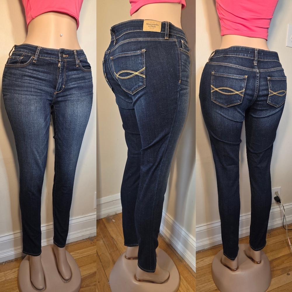☆Abercrombie & Fitch Dark Blue Women Jeans☆